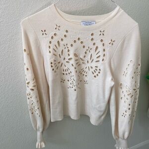 And other stories Cream Cutout Sweater